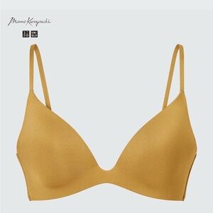 NWT Mame Kurogouchi Uniqlo gold plunge bra, size small
